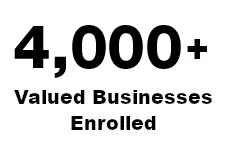 3,000+ Valued Businesses Enrolled